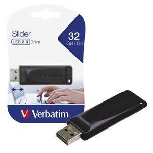 Pendrive Verbatim Slider 32 Gb Usb Negro