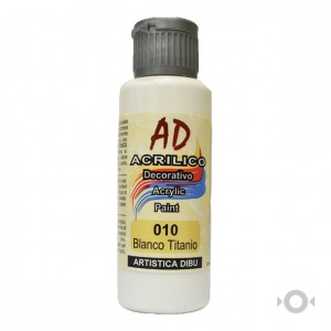 Acrílico Decorativo Artistica Dibu Ad 60 Ml 010-blanco Titanio