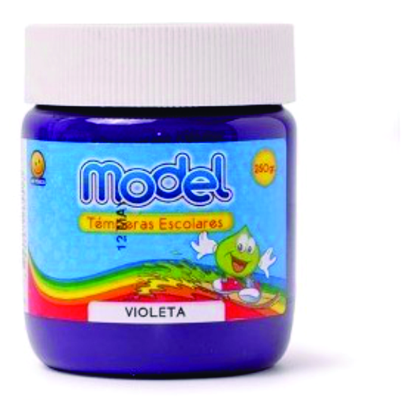 Tempera Model Pote 250 Gramos Violeta