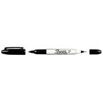 Marcador Sharpie Doble Punta Negro