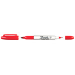 Marcador Sharpie Doble Punta Permanente Rojo