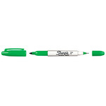 Marcador Sharpie Doble Punta Permanente Verde