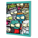 Cuaderno 16 X 21 Zombie Infection Tapa Flexible 48 Hojas Rayado Abrochado