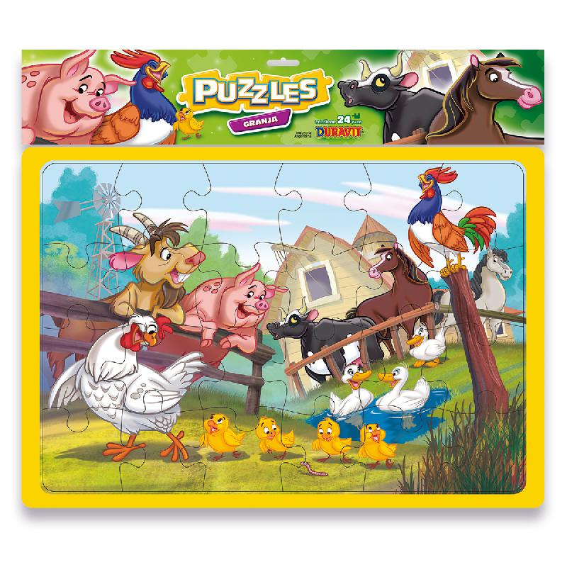 Puzzle Granja Cuadro 24p