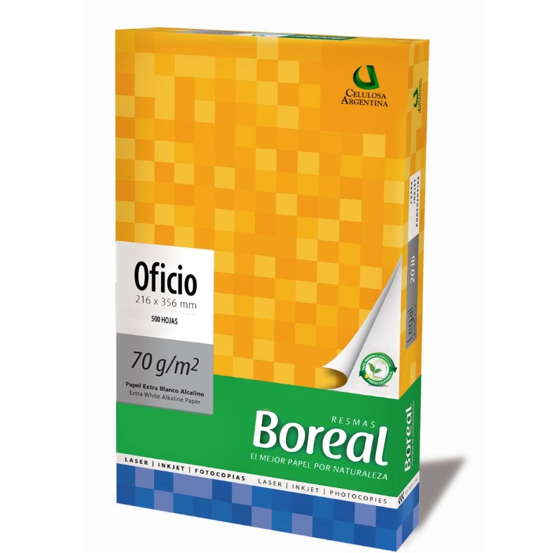 Resma Oficio Boreal 70 Grs