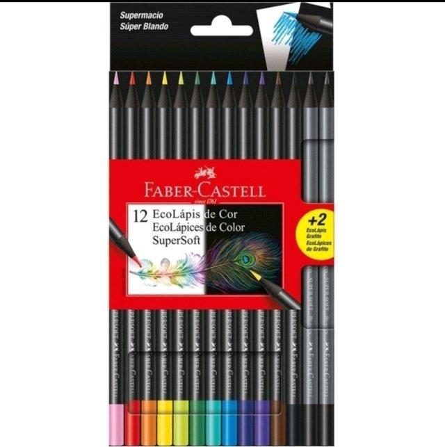 Pinturitas Faber Supersoft *12+2 Grafitos